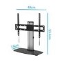 electriQ - Pedestal Stand Flat TV Bracket - Up to 55 Inch TVs
