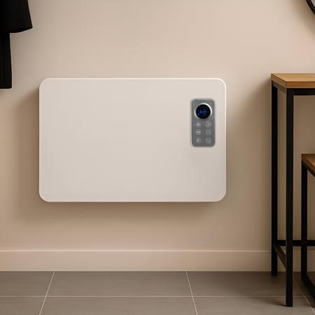electriQ 1000W Slim Wall Mountable Panel Heater with Thermostat