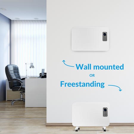 GRADE A2 electriq 1000W Slim Wall Mountable Panel Heater with