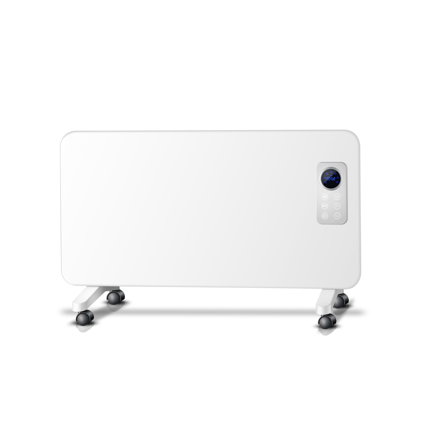 WHITE 1000W 1 kW Prem-i-air Elegant Modern Programmable Thin Radiator Panel Heater with LCD Display 