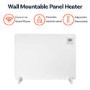 electriQ 550W Smart Paintable Wall Mountable Infrared Panel Heater