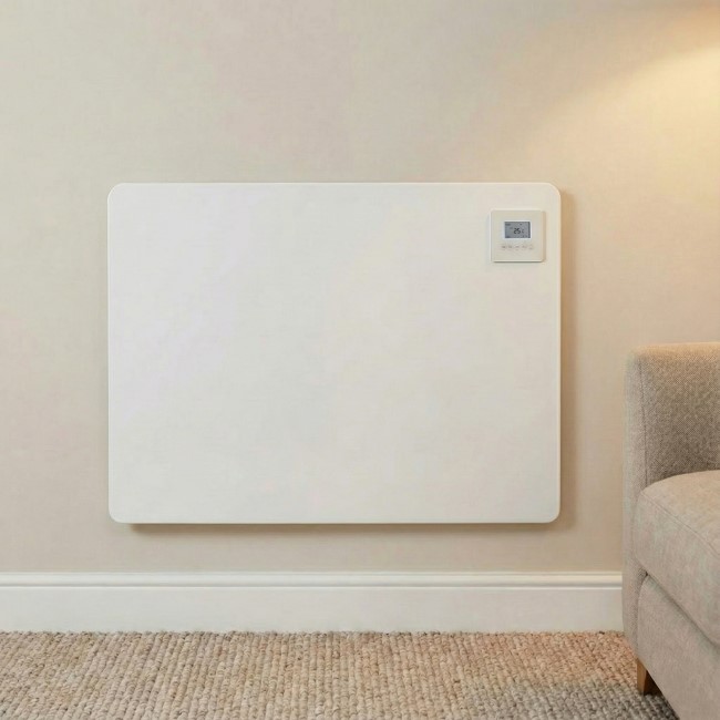 electriQ 550W Wall Mountable Convector Panel Heater H600xW800xD10 - White |  electriQ