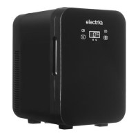 electriQ 10L Hot and Cold Portable Mini Fridge with 12V Car Adapter - Black