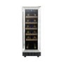 GRADE A3 - electriQ 30cm 19 Bottles Single Zone Wine Cooler - Stainless Steel