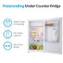 GRADE A2 - electriQ 62 Litre Freestanding Under Counter Fridge with Ice Box  84.5cm Tall 45cm Wide - White