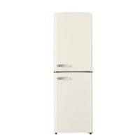electriQ 246 Litre 50/50 Retro Freestanding Fridge Freezer - Cream
