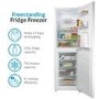 GRADE A2 - electriQ 231 Litre Freestanding Fridge Freezer 50/50 Split Frost Free 55cm Wide - White