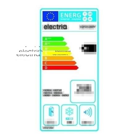 GRADE A3 - electriQ 231 Litre Freestanding Fridge Freezer 50/50 Split Frost Free 55cm Wide - White