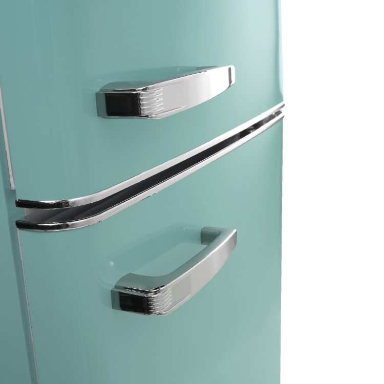 electriQ 244 Litre 60/40 Freestanding Fridge Freezer - Blue