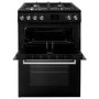 electriQ 60cm Dual Fuel Mini Range Cooker - Black