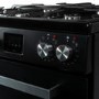 electriQ 60cm Dual Fuel Mini Range Cooker - Black