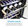 electriQ 60cm Dual Zone Wine Cooler - Black
