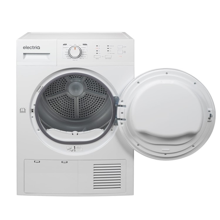 Refurbished electriQ 8kg Heat Pump Tumble Dryer - White
