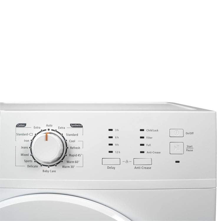 Refurbished electriQ 8kg Heat Pump Tumble Dryer - White