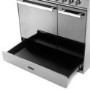 Refurbished electriQ EQ90RANGEMDDF 90cm Dual Fuel Range Cooker Mirror Finish Stainless Steel