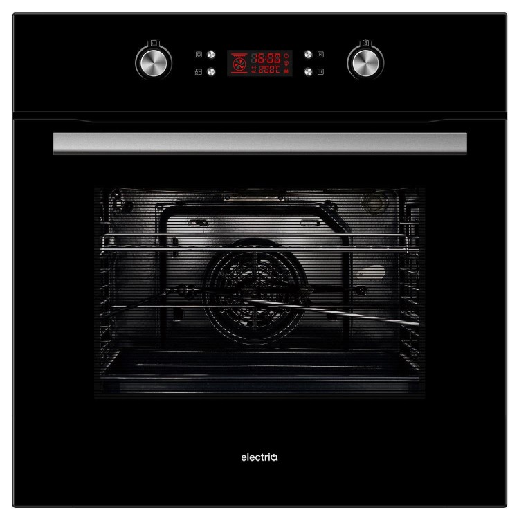 GRADE A1 - electriQ Built-in 10-Function Electric Pyrolytic Single Oven with onsite warranty
