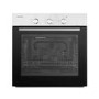 Refurbished electriQ EQBIOGASSTEEL 60cm Single Built In Gas Oven with Electric Grill Stainless Steel