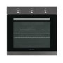 Refurbished electriQ EQBIOLG1DARKINOX 60cm Single Built In Fan Assisted Electric Oven Black