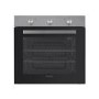 GRADE A2 - electriQ 73L Plug In Electric Fan Assisted Single Oven - Stainless Steel
