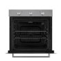 GRADE A2 - electriQ 73L Plug In Electric Fan Assisted Single Oven - Stainless Steel