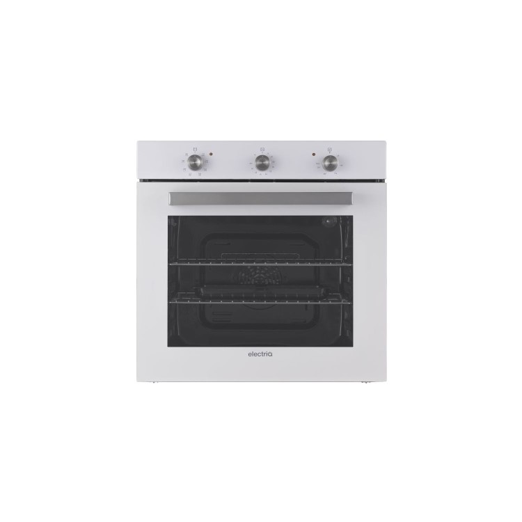 Refurbished electriQ EQBIOLG1WH 60cm Single Built In Electric Oven White