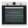GRADE A1 - electriQ Extra Large 78 Litre Electric Built-in Stainless Steel Single Oven - Supplied with a plug