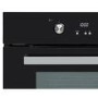 GRADE A3 - electriQ 68L Pyrolytic Self Cleaning Electric Single Oven in Black - Supplied with a plug 