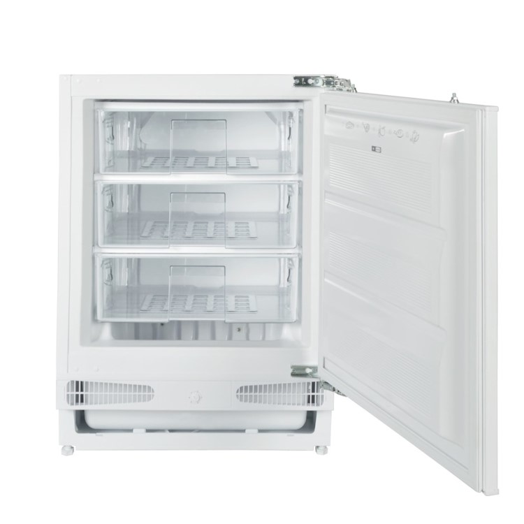 Refurbished electriQ EQBUINTFREEZERVE Integrated 96 Litre Under Counter Freezer