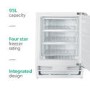 Refurbished electriQ EQBUINTFREEZERVE Integrated 96 Litre Under Counter Freezer