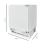 Refurbished electriQ EQBUINTFREEZERVE Integrated 96 Litre Under Counter Freezer