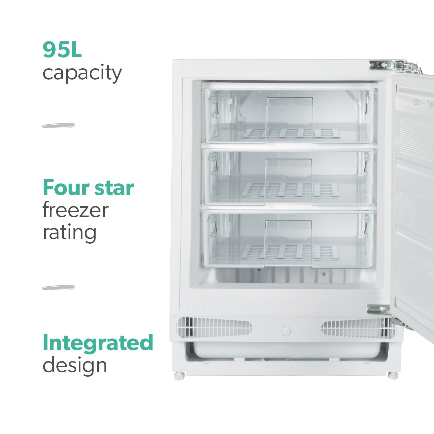 Integrated freezer sizes deals