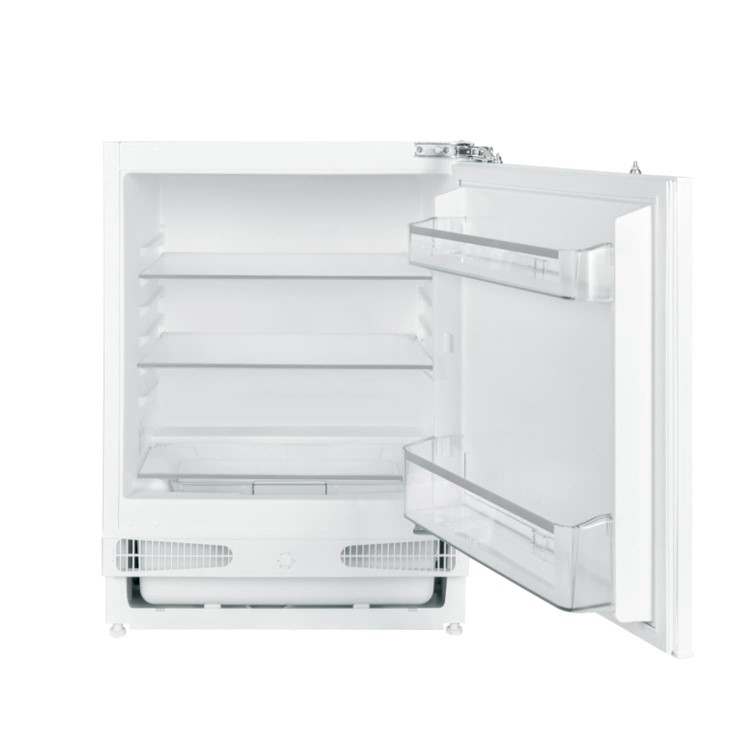 GRADE A2 - electriQ 60cm Wide 133L Integrated Under Counter Larder Fridge - White