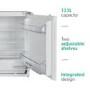 Refurbished electriQ EQBUINTFRIDGEVE Integrated 133 Litre Under Counter Fridge