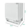 Refurbished electriQ EQBUINTFRIDGEVE Integrated 133 Litre Under Counter Fridge