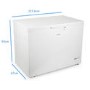 GRADE A2 - electriQ 300 Litre Chest Freezer 67cm Deep A+ Energy Rating 112cm Wide - White
