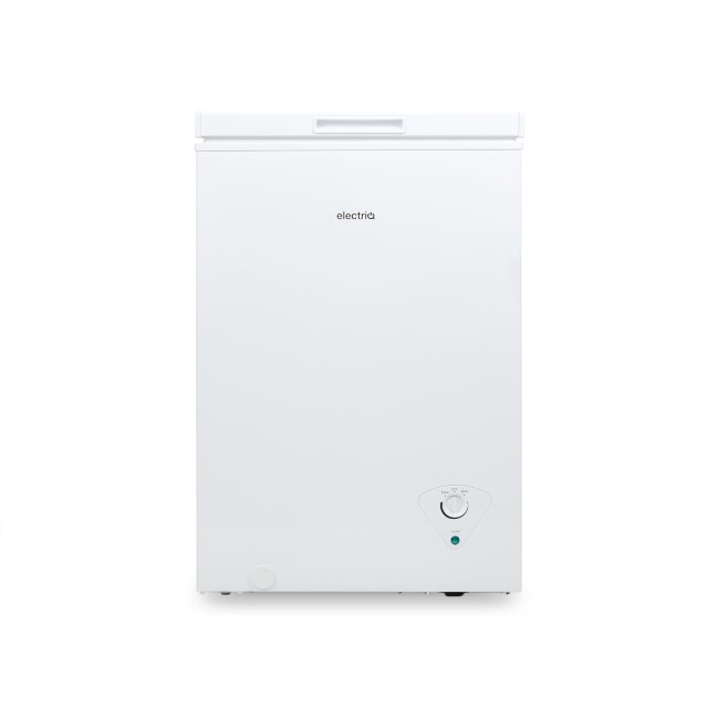 GRADE A3 electriQ EQCHESTSB99 56cm Wide 99L Chest Freezer White