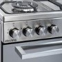 Refurbished electriQ EQDF60MD 60cm Double Oven Dual Fuel Cooker with Mirror Door