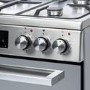 Refurbished electriQ EQDF60MD 60cm Double Oven Dual Fuel Cooker with Mirror Door