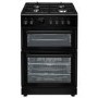 Refurbished electriQ EQDFC360BL 60cm Dual Fuel Cooker Black