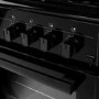 Refurbished electriQ EQDFC360BL 60cm Dual Fuel Cooker Black