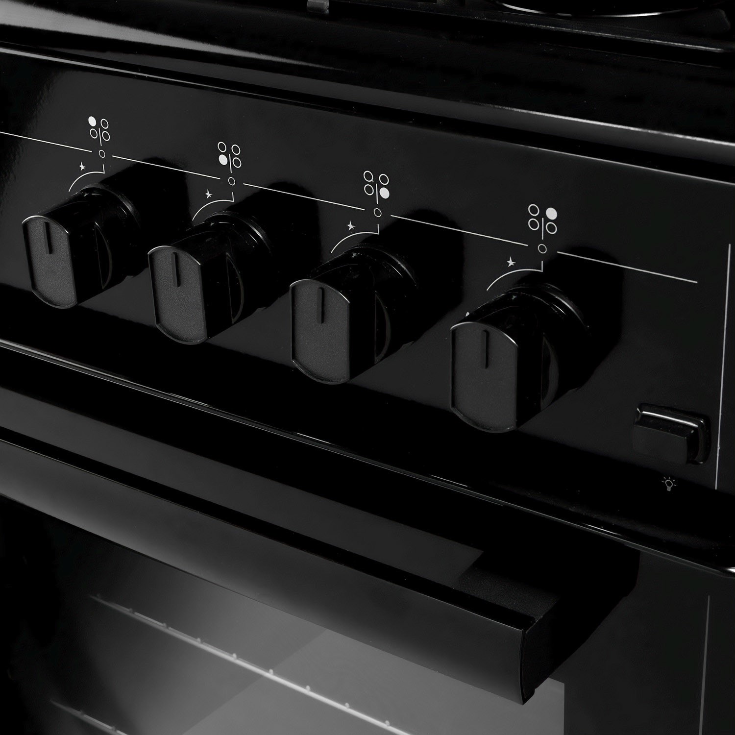 electriQ 60cm Dual Fuel Cooker Black electriQ