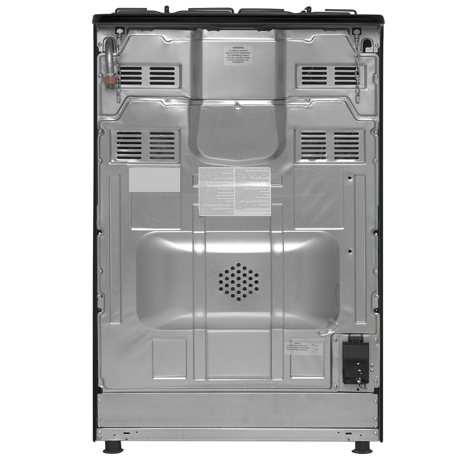 electriQ 60cm Dual Fuel Cooker Black electriQ