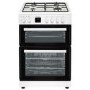 electriQ 60cm Dual Fuel Cooker - White