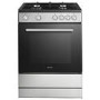 GRADE A3 - electriQ 60cm Dual Fuel Cooker - Stainless Steel
