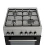 electriQ 50cm Dual Fuel Cooker - Silver