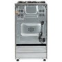 electriQ 50cm Dual Fuel Cooker - Silver
