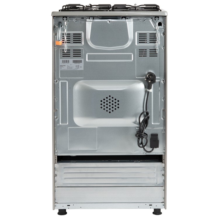 electriQ 50cm Dual Fuel Cooker - Silver