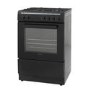 electriQ 60cm Dual Fuel Cooker - Black