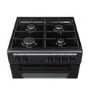 electriQ 60cm Dual Fuel Cooker - Black