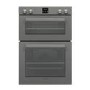 Refurbished electriQ Electric Built In Double Oven - Lunar Grey